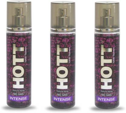 HOTT INTENSE Perfume Spray for Men Pack of 3 (135ml each) Perfume  -  135 ml
