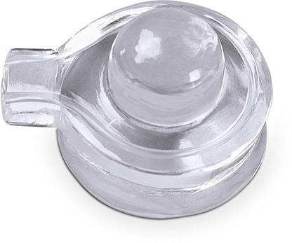 numeroastro Natural & Original Crystal/Sphatik Shiva Lingam/Shivling For Puja (Small) (30 To 34 Gms Approx) (1 Pc) Decorative Showpiece  -  4 cm