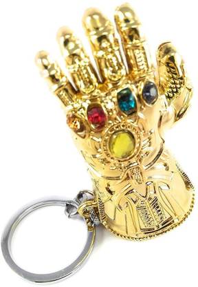 Gratus Marvel Avengers Infinity War Infinity Gauntlet Thanos Hand Golden Color Key Chain