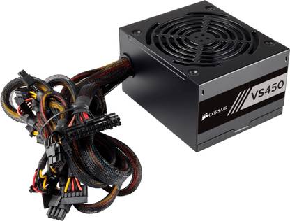 Corsair VS450 CP-9020170-UK 450 Watts Gaming PSU with 7 SATA Cables