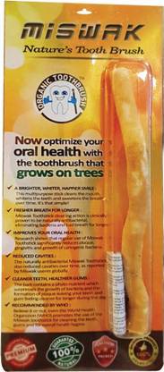 Miswak ORGANIC TOOTHBRUSH 100% ORIGINAL & NATURAL ( Premium Imported Quality) Soft Toothbrush
