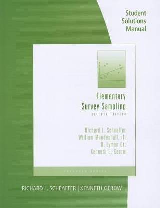 Student Solutions Manual for Scheaffer/Mendenhall/Ott/Gerow's Elementary Survey Sampling