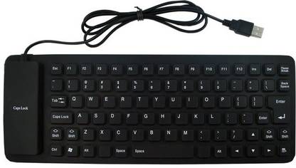 ROQ FOLDABLE Wired USB Standard Gaming Keyboard Compatible with Desktop, Laptop, Mac