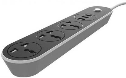 Sadvidhya 3 USB ports with 3 Power Socket Anti-Static Power Socket 3  Socket Extension Boards