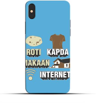 Saavre Back Cover for Roti Kapda Makan Internet for IPHONE XS
