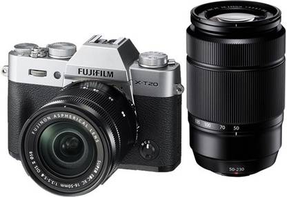 FUJIFILM X-T20 with XC 16-50mmF3.5-5.6 OIS B CD and XC 50-230MMF4.5-6.7 OIS II Lens Mirrorless Camera Kit