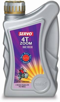 Servo 4T Zoom 10W-30 API SM Petrol Synthetic Blend Engine Oil