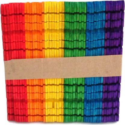 OZ STORE WOODEN ZIG ZAG ICE CREAM STICKS 48 PCS 11CM EACH