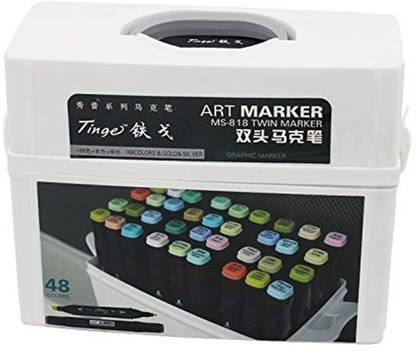 Hs Tinge Alcohol TwinTip Markers (Set of 48)