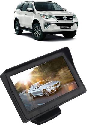 KANDID 4.3 Inch TFT LCD Color Display Car Rear View 180 Degree Adjustable Monitor Screen ForFortuner_4.3ILSBCH7320 Black LED