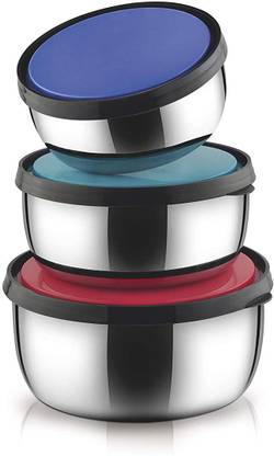 SNB Classic Essential Steel Fridge Container  - 350, 900, 550