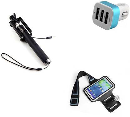 DAKRON Selfie Stick Accessory Combo for Nokia 5.1 Plus (Nokia X5)