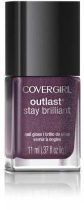 Cover Girl Outlast Stay Brilliant Nail Gloss Pyro Pink 75 0.37 Fl Oz Purple