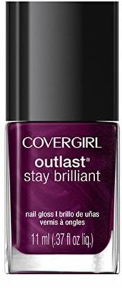 Cover Girl Outlast Stay Brilliant Nail Gloss Fuchsia Flame 45, .37 oz Purple