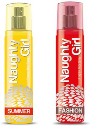 Naughty Girl SUMMER & FASHION Perfume Spray for Women- (Set of 2) (135ml each) Perfume  -  135 ml