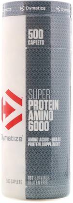DYMATIZE Super Protein Amino 6000 (500 Caplets) EAA (Essential Amino Acids)