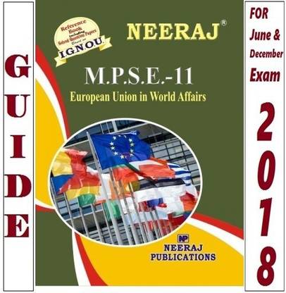 MPSE11 The European Union In World Affairs | English Medium | Neeraj Publications Guide With Question Bank