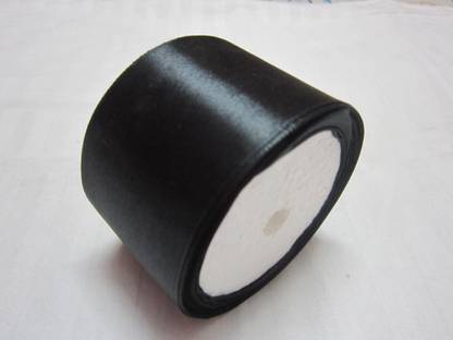 IMPRINT 2 Inch Ribbon 1 Roll Approx 10 meter Black Satin Ribbon