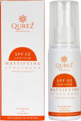 Qurez Sunscreen - SPF 50 Mattifying Sunscreen SPF 50 UVA+UVB