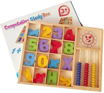 Way Beyond Wooden Basic Maths Computation Study Box/Christmas Gift/Birthday Return Gift Educational Board Games