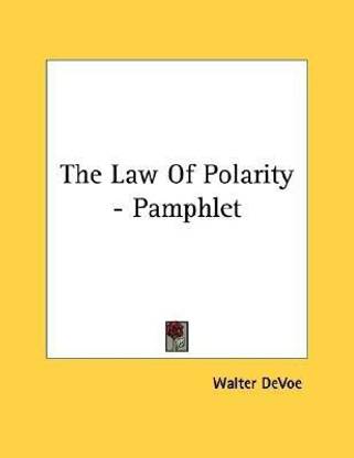 The Law Of Polarity - Pamphlet