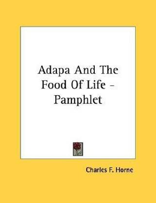 Adapa And The Food Of Life - Pamphlet