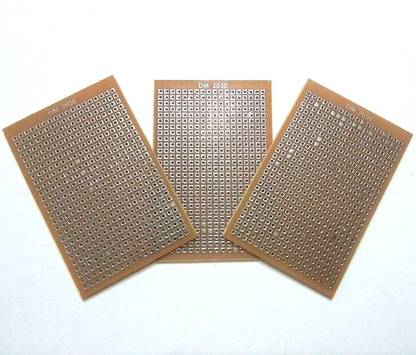 Technical hut General Purpose PCB Printed Circuit Board (2x3 inch) Set of 3 Educational Electronic Hobby Kit