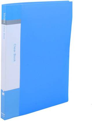 Treely Plastic 60 Pockets Clear Book File Folder Display Presentation Book
