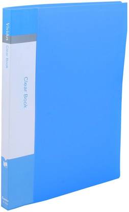 Treely Plastic 30 Pockets Clear Book File Folder Display Presentation Book