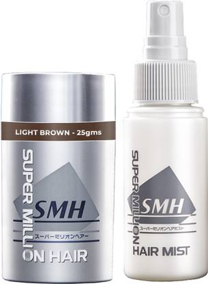 Super Million Hair Fibers and Mist Combo 25gms Light Brown