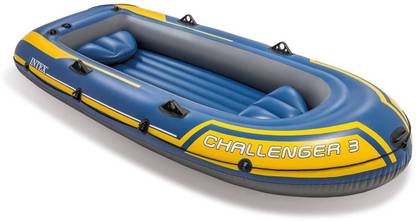 Kartsasta Challenger 3 Inflatable Raft Boat Set with Pump and Oars | 68370EP Oar Water Raft