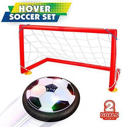 Betheaces Kids Toys Hover Soccer Ball Set 2 Goals Gift Football Disk Toy Led Light Boys Girls Age 2, 3, 4,5,6,7,8-16 Year Old, Indoor Outdoor Sports Ball Game Children