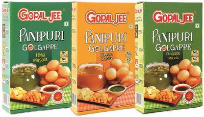 Gopaljee Panipuri Masala Combo (Chatpata, Meetha, Hing)