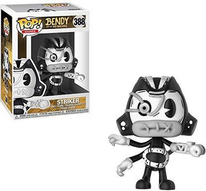 Genrc Striker Bendy The Ink Machine X Pop Games Figure & 1 Pet Plastic Graphical Protector Bundle [#388 30617 B]