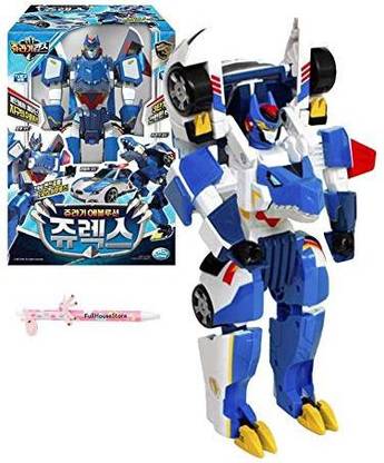 Genrc Jurassic Cops Jurassic Evolution Jurex Police Car Transformer Robot Dinosaur Tyrannosaurus Action Figure