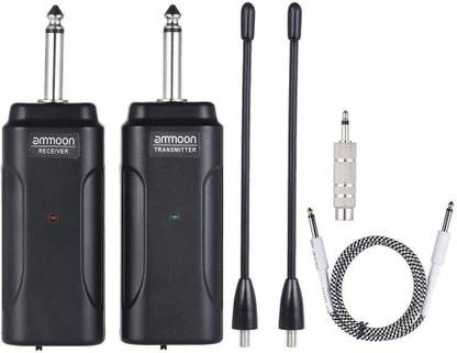 AMICIKART ammoon Wireless Audio Transmitter and Receiver System for Electric Guitar 5 W AV Control Receiver