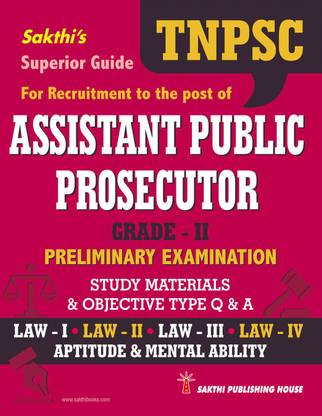 Tnpsc Assistant Public Prosecutor Grade - II Preliminary Exam Study Materials & Objective Type Q & A