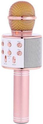 SMART Original 4G Portable WS-858 Wireless Handheld Bluetooth Connection Player Speaker 3-in1 Mic for IOS and Andriod System Mobile Phones Microphone Microphone With Recording 858 Microphone