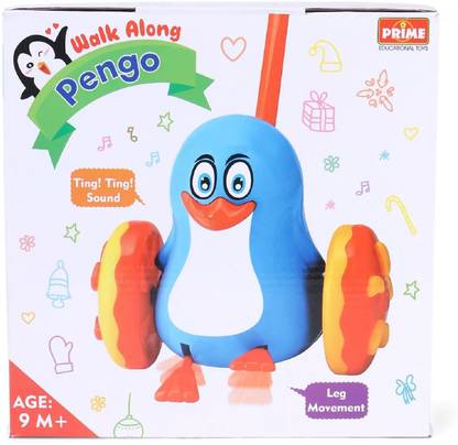 LODESTONE Walk along Pengo Push and Pull Toy with Sound