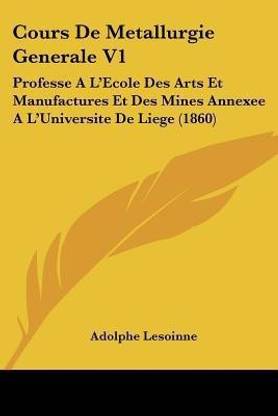 Cours De Metallurgie Generale V1