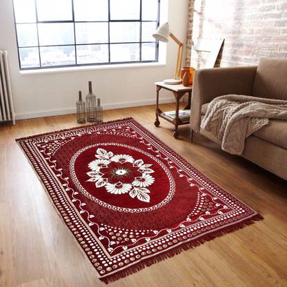 New Click Shop Multicolor Cotton Carpet