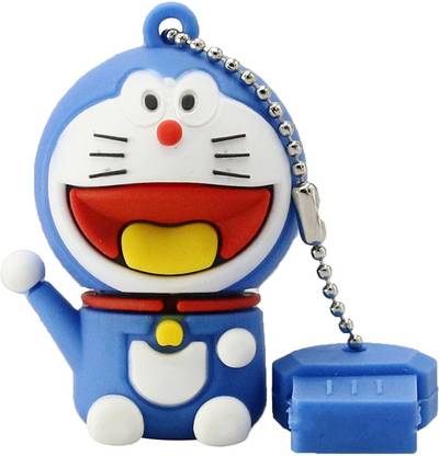 DARK EDGE Doraemon Fancy USB Flash Drive 16 GB Pen Drive 16 GB Pen Drive Compatible with Gaming Console, Desktop Computer, Mobile, Audio Player, Television, Laptop USB 2.0 Rubber Case