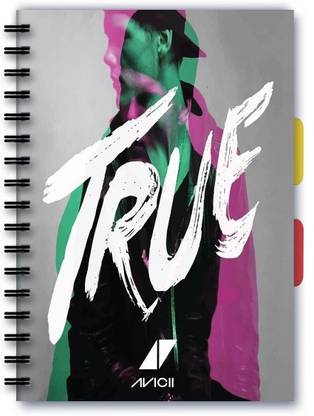 Posterskart DJ Avicii True Album Art Music Notebook A5 Ruled A5 Notebook Ruled 200 Pages