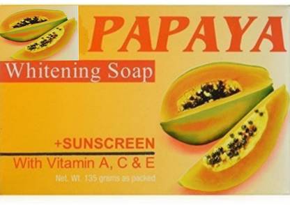 Papaya soap 100% original with sunscreen and vitamin a c e