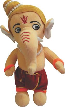 Pihu Enterprises ooh My Friend Ganesha Soft Toy Baby Favorite Idol  - 8 cm