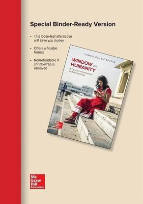 Window on Humanity Loose Leaf Edition: A Concise Introduction to General Anthropology
