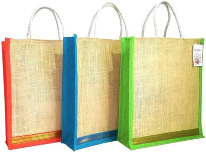 इंडोजी Conference Event Seminar Souvenir Return Gifts Giveaway bag 12x14 inch combo 3 का पैक Grocery Bags