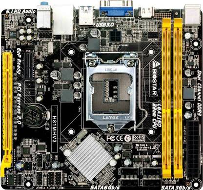 Biostar H81MHV3 LGA 1150Socket Micro-ATX Intel H81 Express Chipset DDR3 Motherboard for Desktop