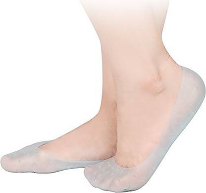 smile4u Anti Crack Full Length Silicone Foot Protector Moisturizing Socks Foot Support