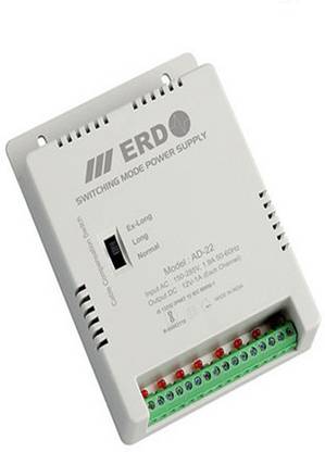 ERD AD22 CCTV Camera 8 Channel Power Supply SMPS support All HD Cameras Worldwide Adaptor